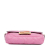 Fendi B Fendi Pink Calf Leather Mini FF Embossed Baguette Italy