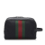 Gucci AB Gucci Black with Multi Nylon Fabric Techno Web Clutch Italy