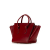 Celine B Celine Red Calf Leather Small Tie Tote Italy