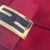 Fendi Mamma Baguette Shoulder Bag in Red Suede