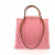 Hermès Cabag Handbag in Pink Fabric