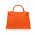 Hermès Kelly 35 Handtasche aus orangefarbenem Leder