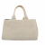 Prada Canapa Handbag in White Fabric