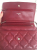 Chanel Portefeuille Chanel WOC sur Pochette Chaîne en Cuir Bordeaux