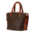 Celine B Celine Brown Coated Canvas Fabric Macadam Satchel France