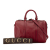 Gucci B Gucci Red Calf Leather Medium Microguccissima Satchel Italy