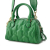 Gucci AB Gucci Green Calf Leather Mini GG Matelasse Marmont Satchel Italy