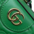 Gucci AB Gucci Green Calf Leather Mini GG Matelasse Marmont Satchel Italy