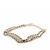 Chanel AB Chanel Gold with Black Gold Plated Metal and Lambskin CC Crystal Star Choker Necklace Italy