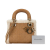 Christian Dior B Dior Brown Suede Leather Mini Shearling Cannage Lady Dior Italy