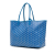 Goyard AB Goyard Blue Coated Canvas Fabric Goyardine Saint Louis PM France