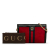 Gucci AB Gucci Red Suede Leather Small Ophidia Chain Crossbody Bag Italy