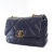 Chanel AB Chanel Blue Navy Lambskin Leather Leather Medium Lambskin 19 Flap Italy