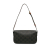 Celine AB Celine Black with Brown Coated Canvas Fabric Triomphe Claude Shoulder Bag Italy