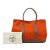 Hermès B Hermès Orange with Brown Canvas Fabric Toile and Negonda Garden Party 36 France