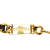 Chanel AB Chanel Gold Gold Plated Metal Medallion Leather Woven Chain Belt France