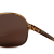 Prada AB Prada Brown Dark Brown N/a Plastic Round Tinted Sunglasses Italy