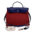 Hermès B Hermès Red Dark Red with Blue Canvas Fabric Toile Herbag Zip 31 France