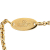 Valentino B Valentino Gold Gold Plated Metal VLogo Signature Bracelet Italy