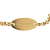 Valentino B Valentino Gold Gold Plated Metal VLogo Signature Bracelet Italy