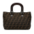 Fendi B Fendi Brown Canvas Fabric Zucca Twins Tote Italy