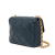 Chanel AB Chanel Blue Navy Lambskin Leather Leather Mini Square CC Quilted Lambskin Flap France