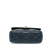 Chanel AB Chanel Blue Navy Lambskin Leather Leather Mini Square CC Quilted Lambskin Flap France