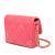 Chanel AB Chanel Pink Lambskin Leather Leather Mini Quilted Lambskin Plexiglass Coco Love Flap Italy