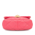 Chanel AB Chanel Pink Lambskin Leather Leather Mini Quilted Lambskin Plexiglass Coco Love Flap Italy