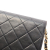 Chanel B Chanel Black Lambskin Leather Leather Quilted Lambskin CC Full Single Flap France