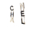 Chanel B Chanel Black Enamel Other Brass Cha-Nel Logo Drop Push Back Earrings Italy