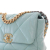 Chanel AB Chanel Blue Turquoise Lambskin Leather Leather Medium Lambskin 19 Flap France