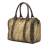 Fendi B Fendi Brown Mesh Fabric Zucca Boston Bag Italy