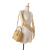 Christian Dior B Dior Brown Beige Lambskin Leather Leather Medium Lambskin Cannage Lady Dior Italy