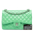 Chanel AB Chanel Green Light Green Patent Leather Leather Jumbo Classic Patent Double Flap Italy