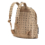 MCM B MCM Brown Beige Coated Canvas Fabric Medium Visetos Studded Stark Backpack Korea, South