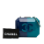 Chanel B Chanel Blue Plexiglass Plastic CC Ombre Clutch on Chain Italy