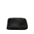 Bottega Veneta B Bottega Veneta Black Calf Leather Intrecciato Cosmetic Pouch Italy