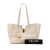 Celine B Celine White Ivory Calf Leather Smooth skin Soft 16 Cabas Italy