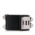 Hermès B Hermès Black with Silver Calf Leather Collier de Chien Bracelet France