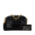 Chanel B Chanel Black Calf Leather CC Quilted Lambskin Tassel Camera Bag Italy