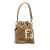 Fendi B Fendi Brown Fur Natural Material Shearling Mini Mon Tresor Bucket Bag Italy