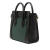 Celine B Celine Green Dark Green Calf Leather Nano Bicolor Luggage Tote Italy