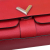 Louis Vuitton B Louis Vuitton Red Calf Leather Monogram Cuir Plume Ecume Very Chain Bag Italy