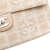 Chanel B Chanel Brown Beige Canvas Fabric Medium New Travel Line Single Flap Italy