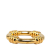 Hermès B Hermès Gold Gold Plated Metal Bouet Scarf Ring France