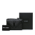 Saint Laurent AB Saint Laurent Black Calf Leather Medium Grain De Poudre Triquilt Monogram Envelope Bag Italy