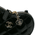 Chanel AB Chanel Black Patent Leather Leather Quilted Patent Calfskin CC Heart Clutch With Chain Italy