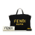 Fendi B Fendi Black Wool Fabric Satchel Italy