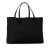 Fendi B Fendi Black Canvas Fabric Small Zucchino Tote Italy